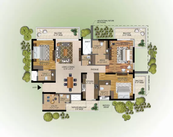 m3m-merlin-floor-plan