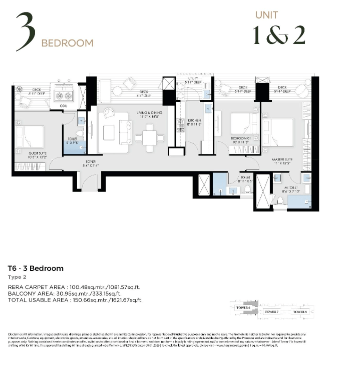 T6 - 3 Bedroom, Type 2-min
