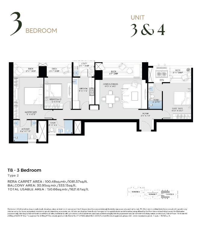 T8 - 3 Bedroom, Type 2-min