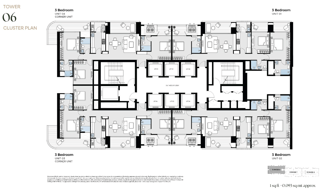 Tower 06 - 3 Bedroom-min