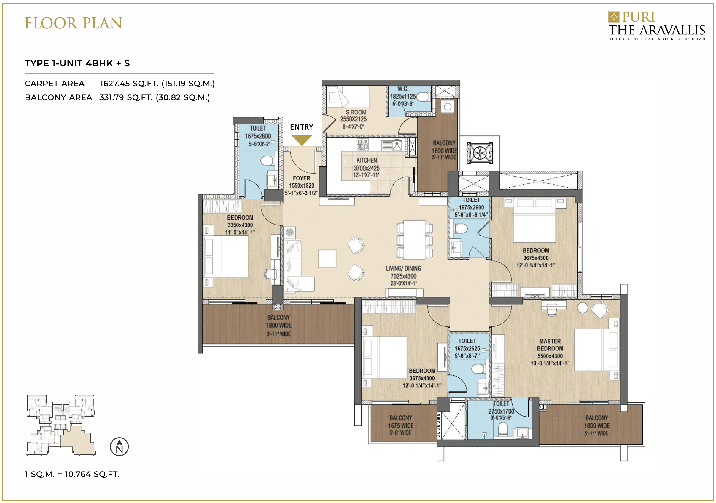 Puri The Aravallis 4BHK-min