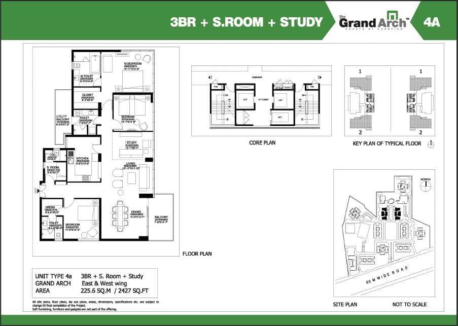 ireo grand arch 3bhk floor plan