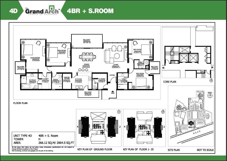 ireo grand arch 4bhk floor plan