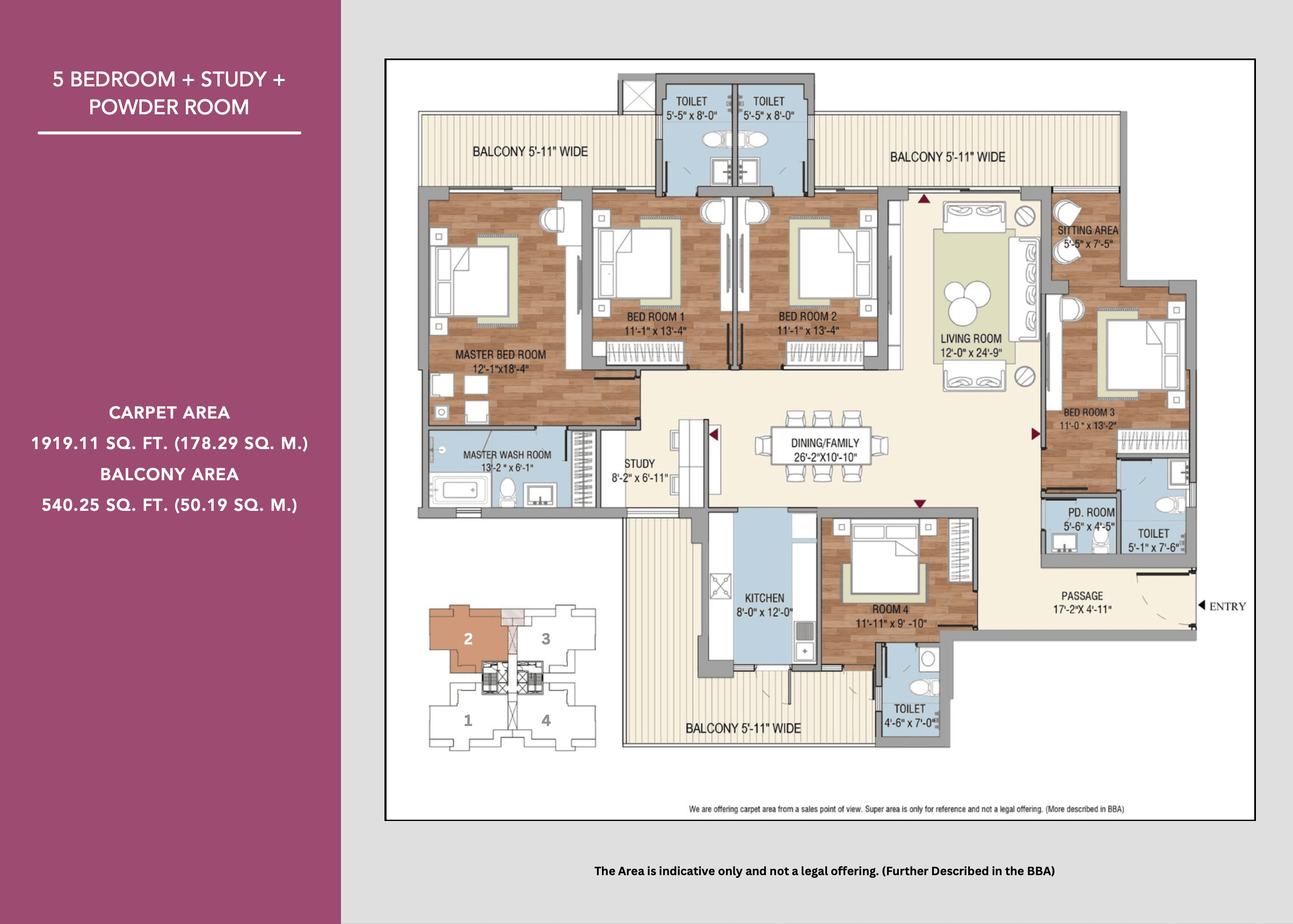 tulip melros 5bhk floor plan-min