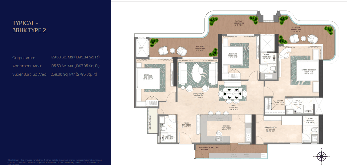 Typical 3BHK type 2 (1)